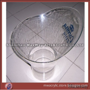 Tapered elegant clear acrylic ice bucket/pail